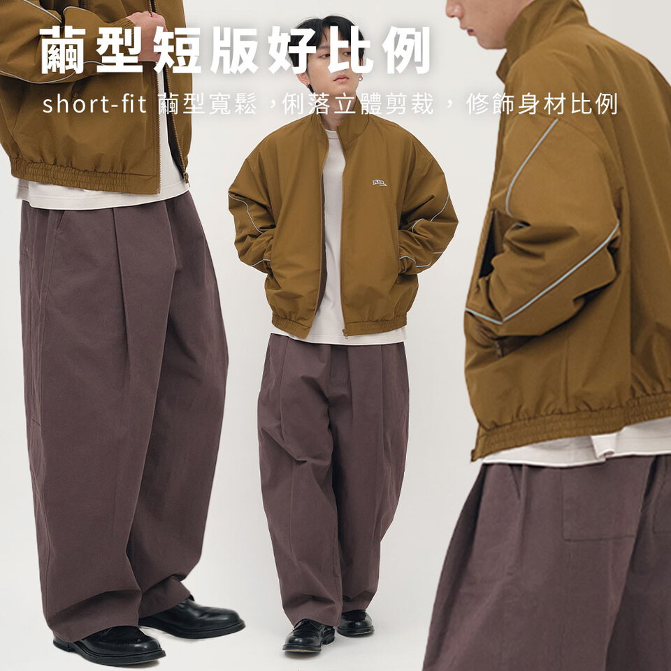 防風短版飛行夾克外套