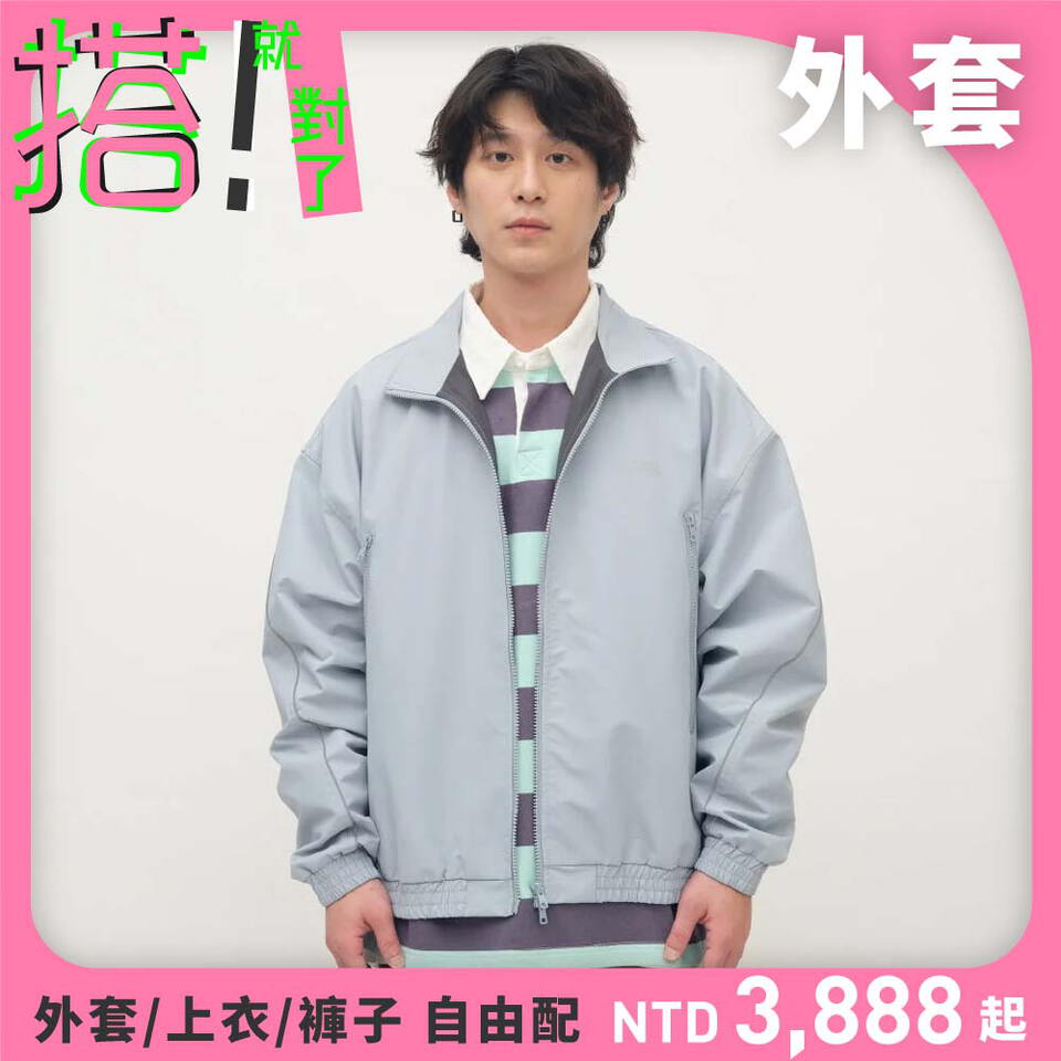 PLN11115-261 防風立領短版夾克外套