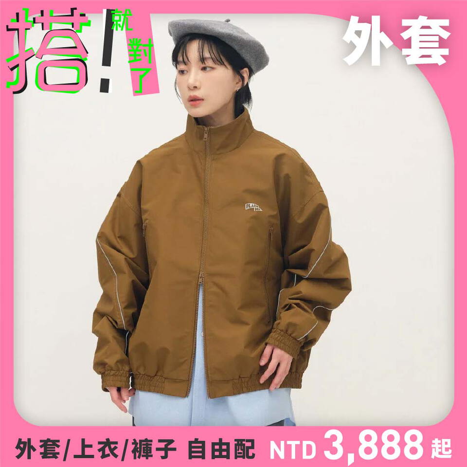 PLN11115-261 防風立領短版夾克外套