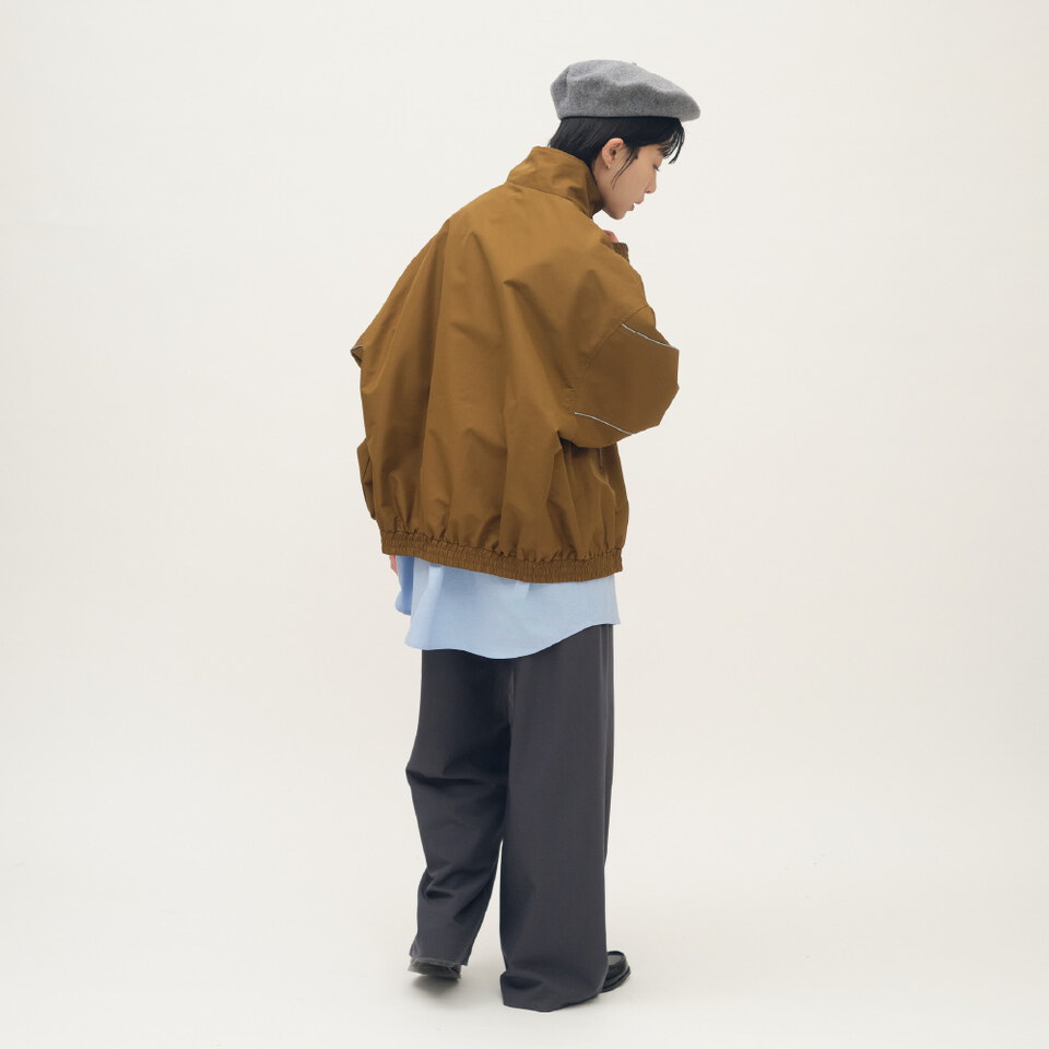 防風立領短版夾克外套