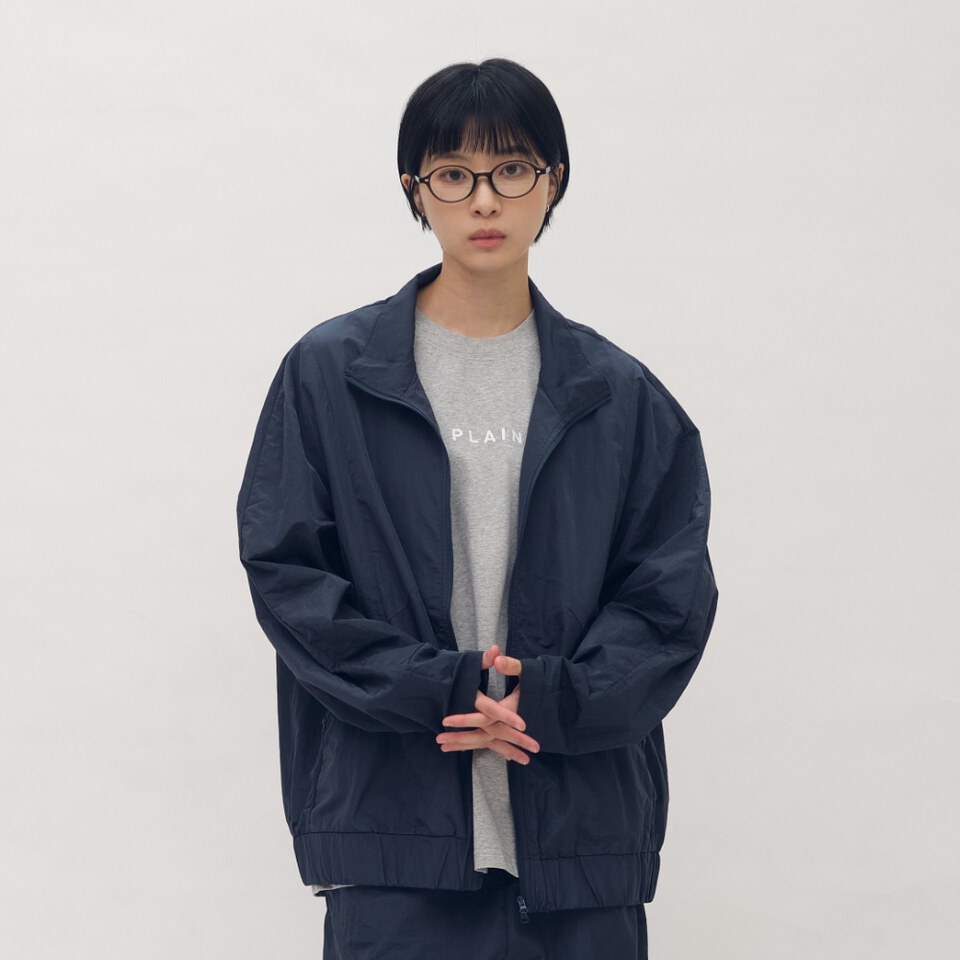 Timelly輕薄立領剪裁外套