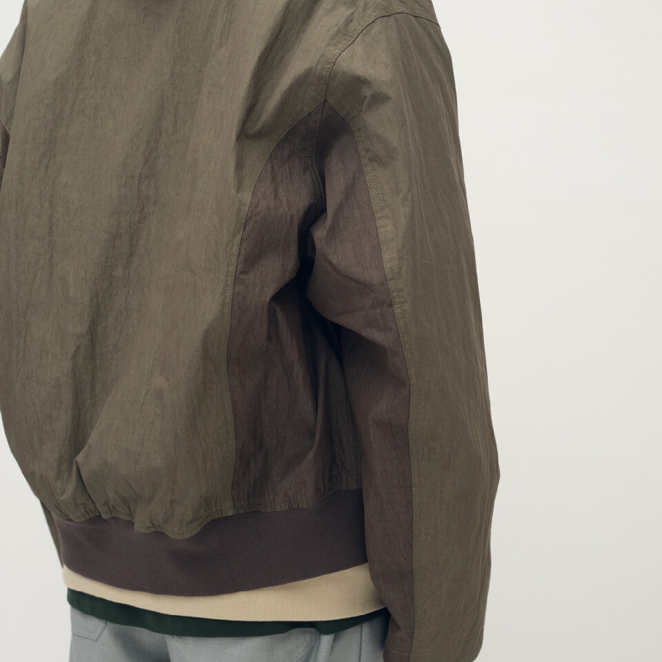 拼接軍風寬版外套