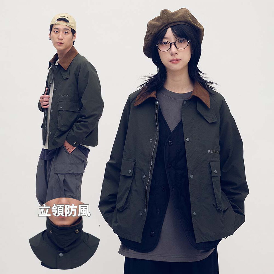 抗撕裂多口袋短版狩獵外套