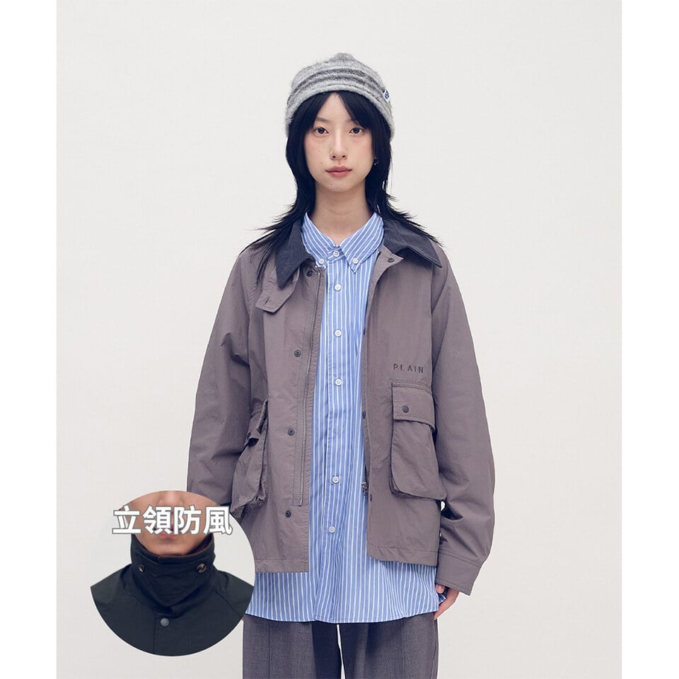 抗撕裂多口袋短版狩獵外套