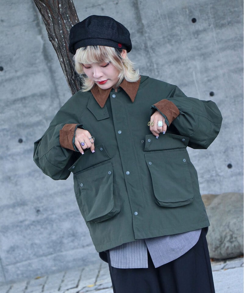 PLN1192-252 抗撕裂多口袋短版狩獵外套