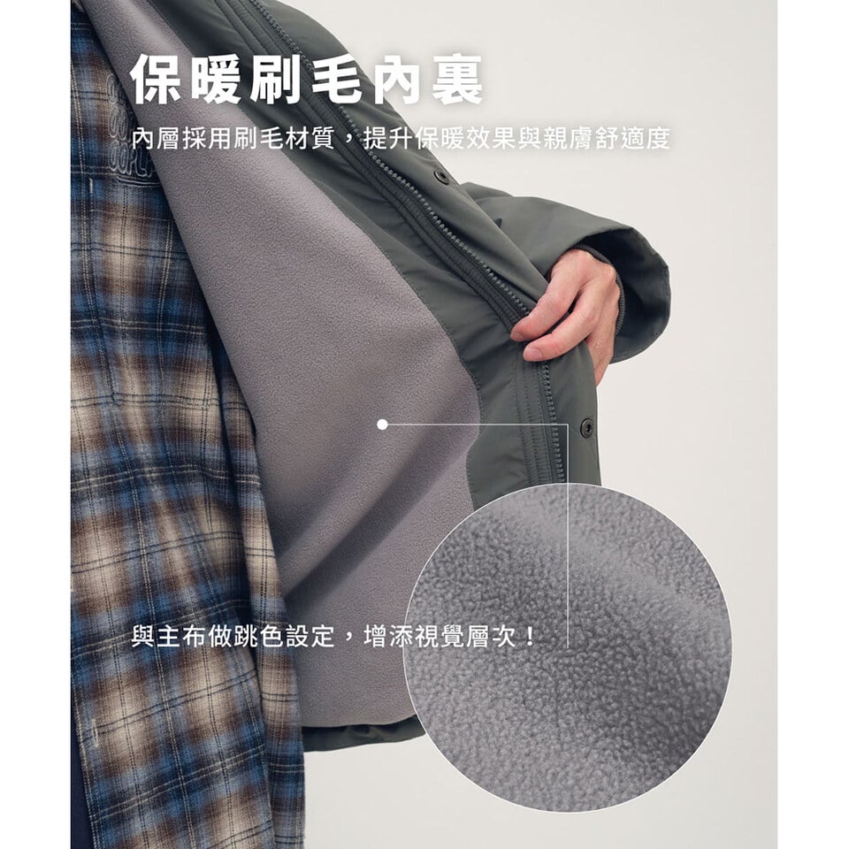 PLN1194-252 軟殼裏刷毛曠野外套