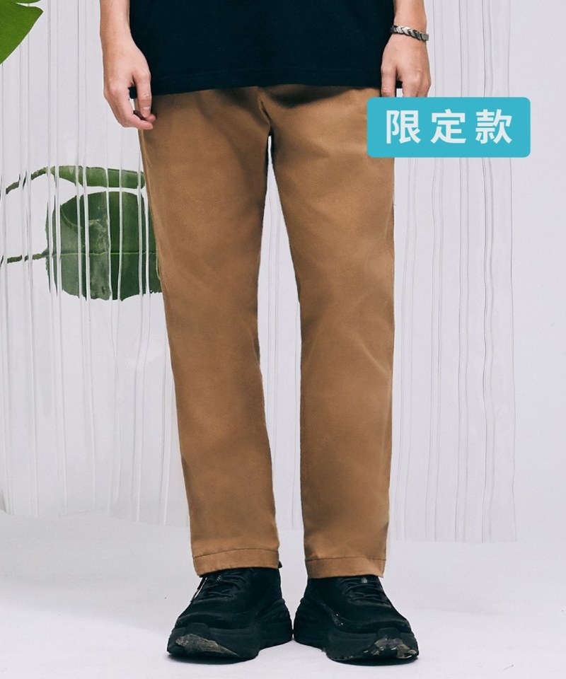 1616 LOKA 斜紋棉彈性修身長褲