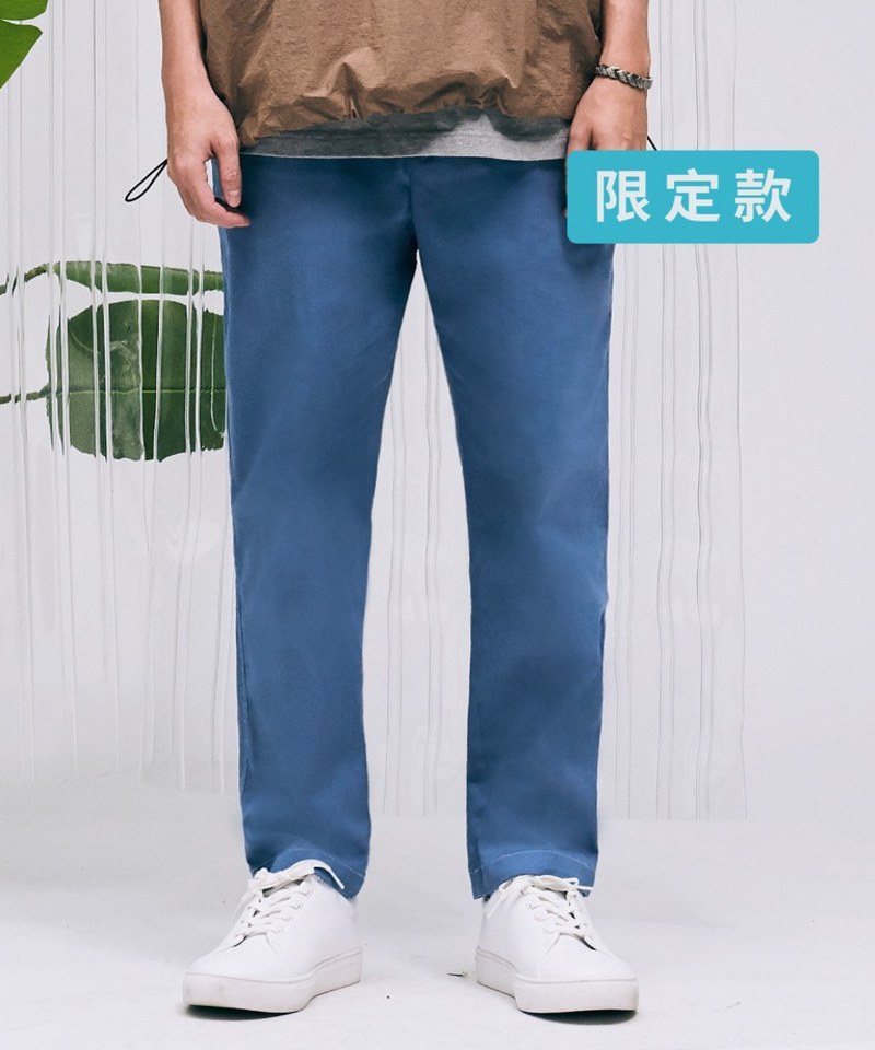 1616 LOKA 斜紋棉彈性修身長褲