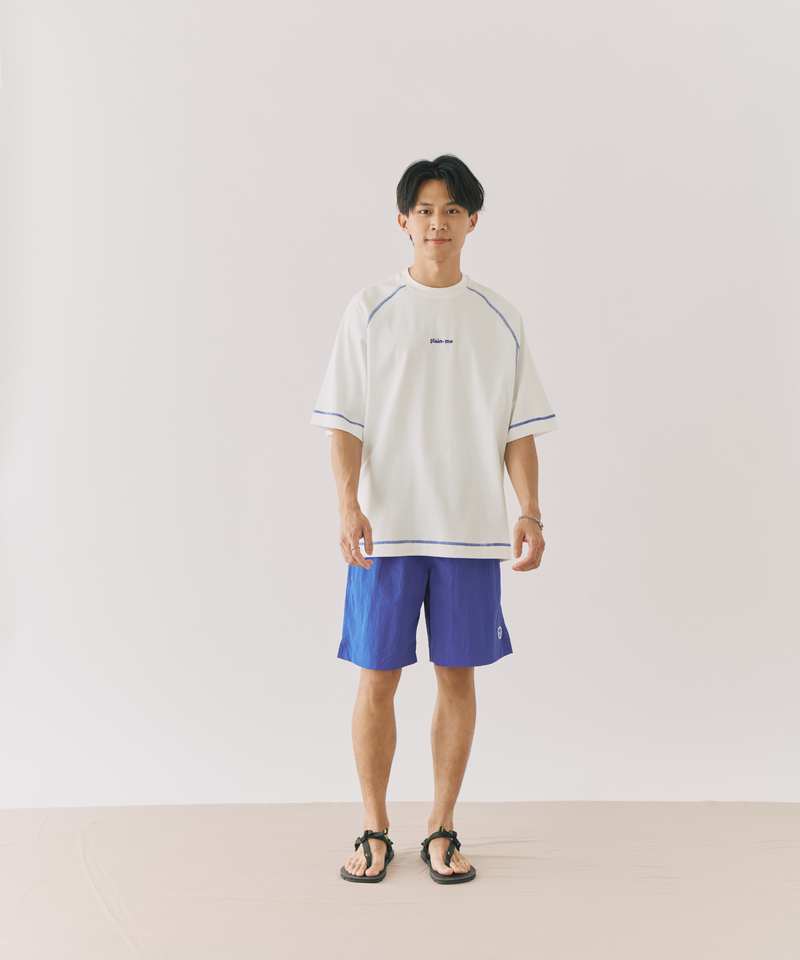 小P社長尼龍抽繩短褲