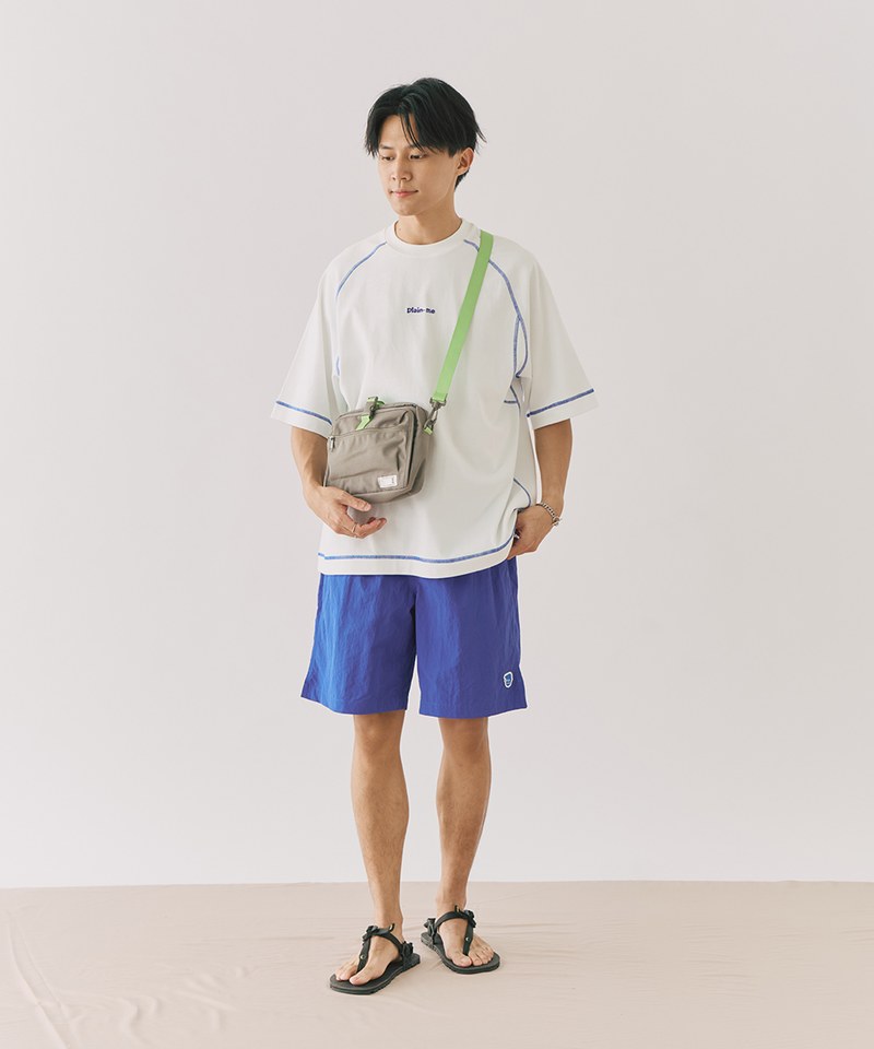 小P社長尼龍抽繩短褲