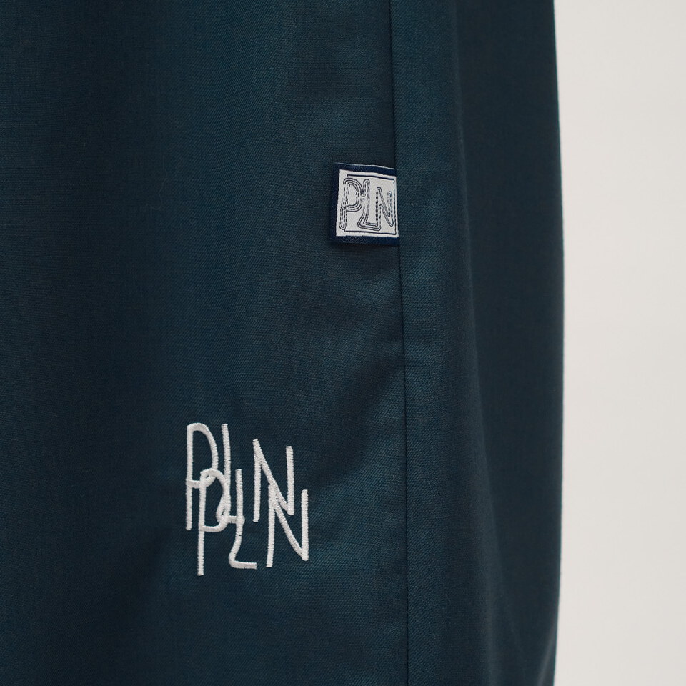 clip by clip 西料打褶七分寬褲