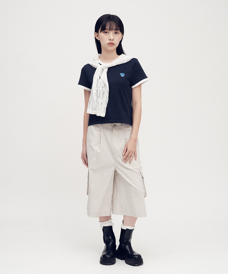 PLN1736-252 小P社長工裝七分褲