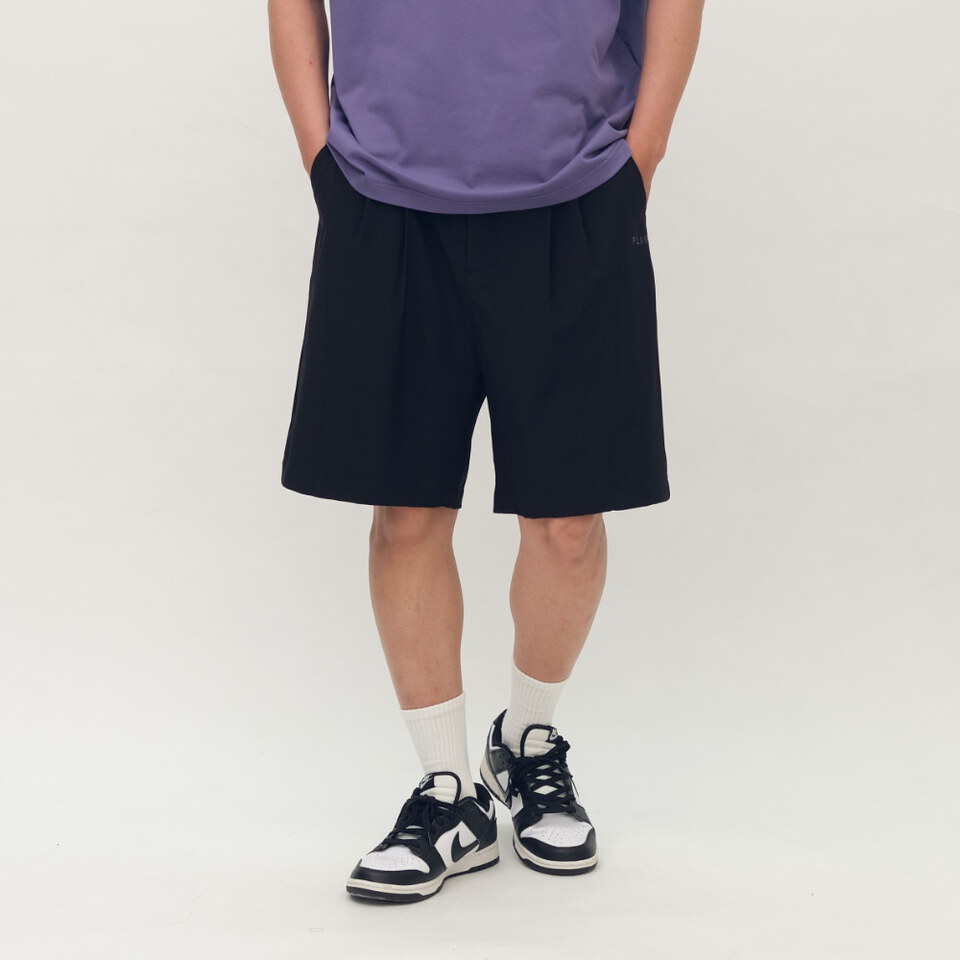 PLN1744-261 PLAIN刺繡EASY短褲