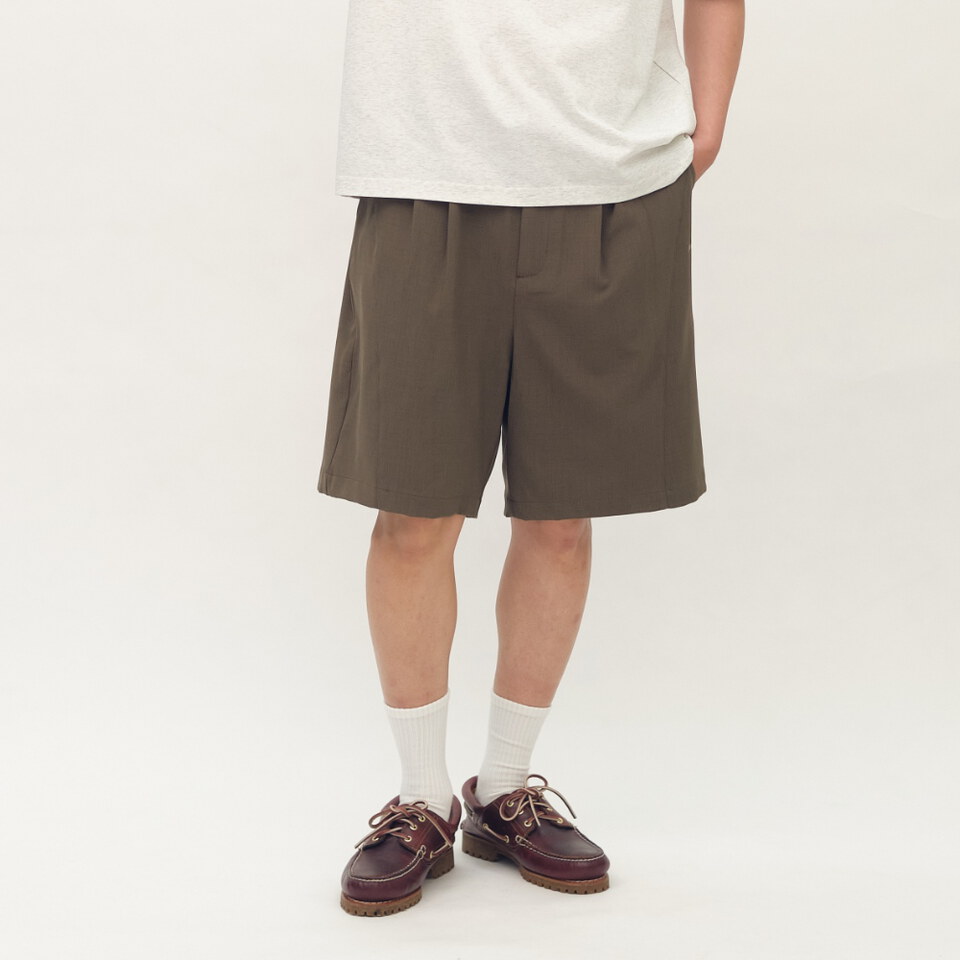 PLAIN刺繡EASY短褲