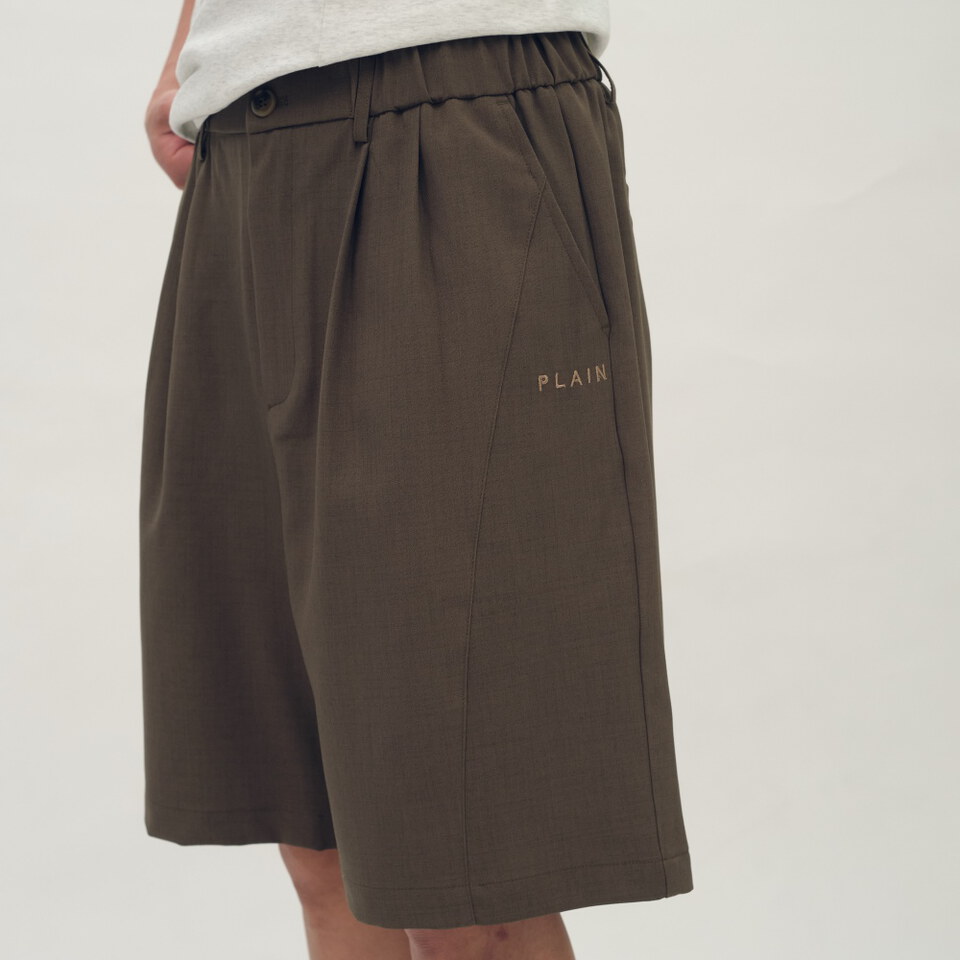 PLAIN刺繡EASY短褲