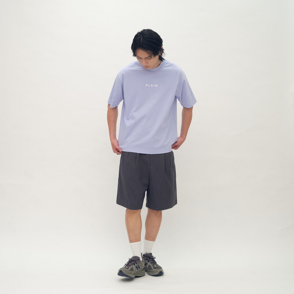 PLAIN刺繡EASY短褲