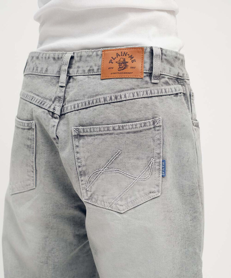 HERO丹寧修身直筒長褲