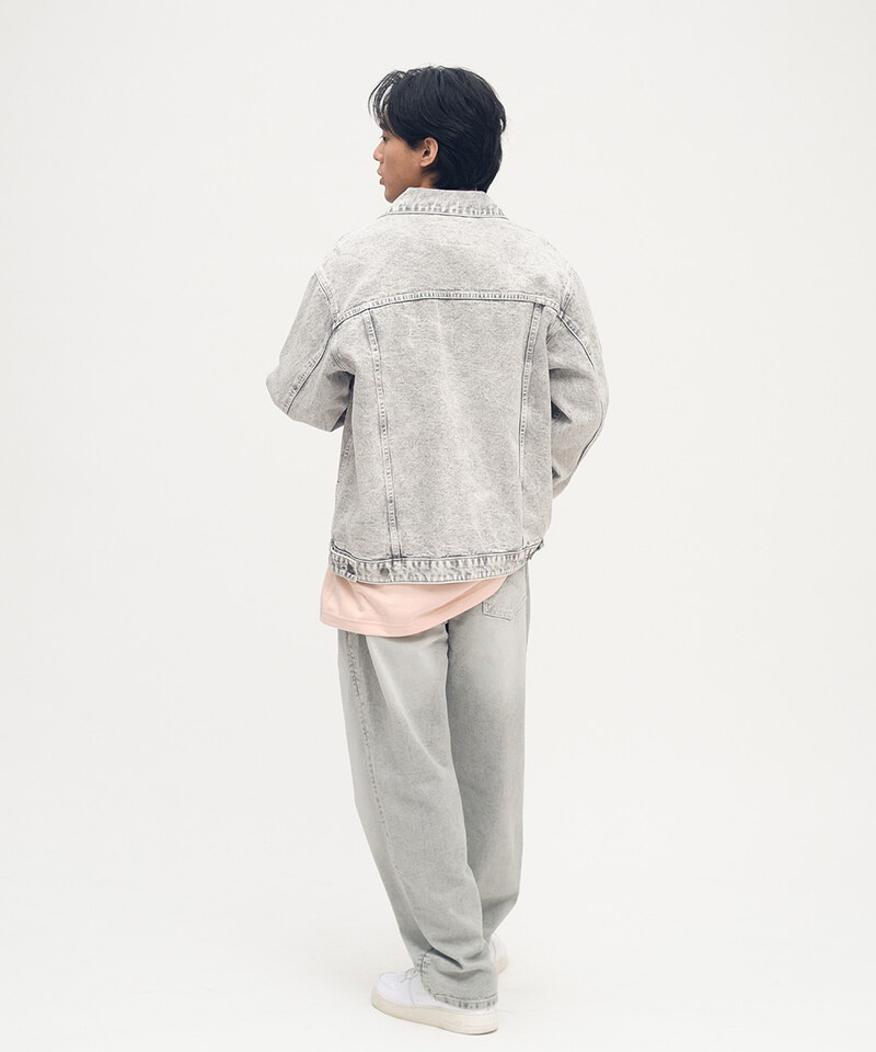 HERO丹寧修身直筒長褲