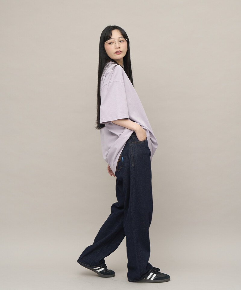 HERO丹寧修身直筒長褲