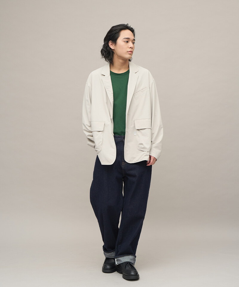 HERO丹寧修身直筒長褲