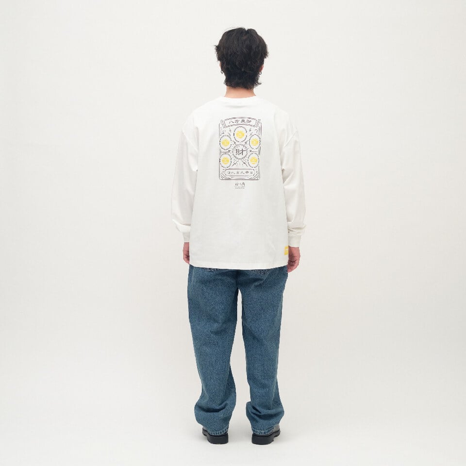 PLAIN刺繡經典直筒丹寧褲