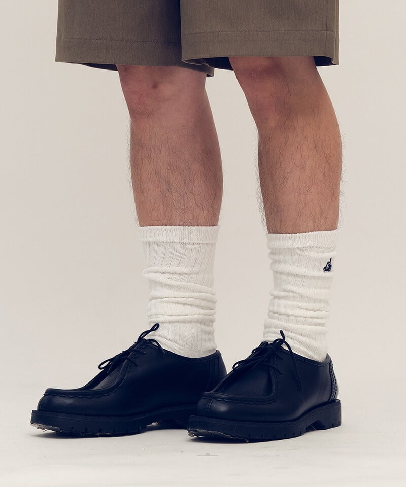 PLN2955-252 機車刺繡堆堆襪