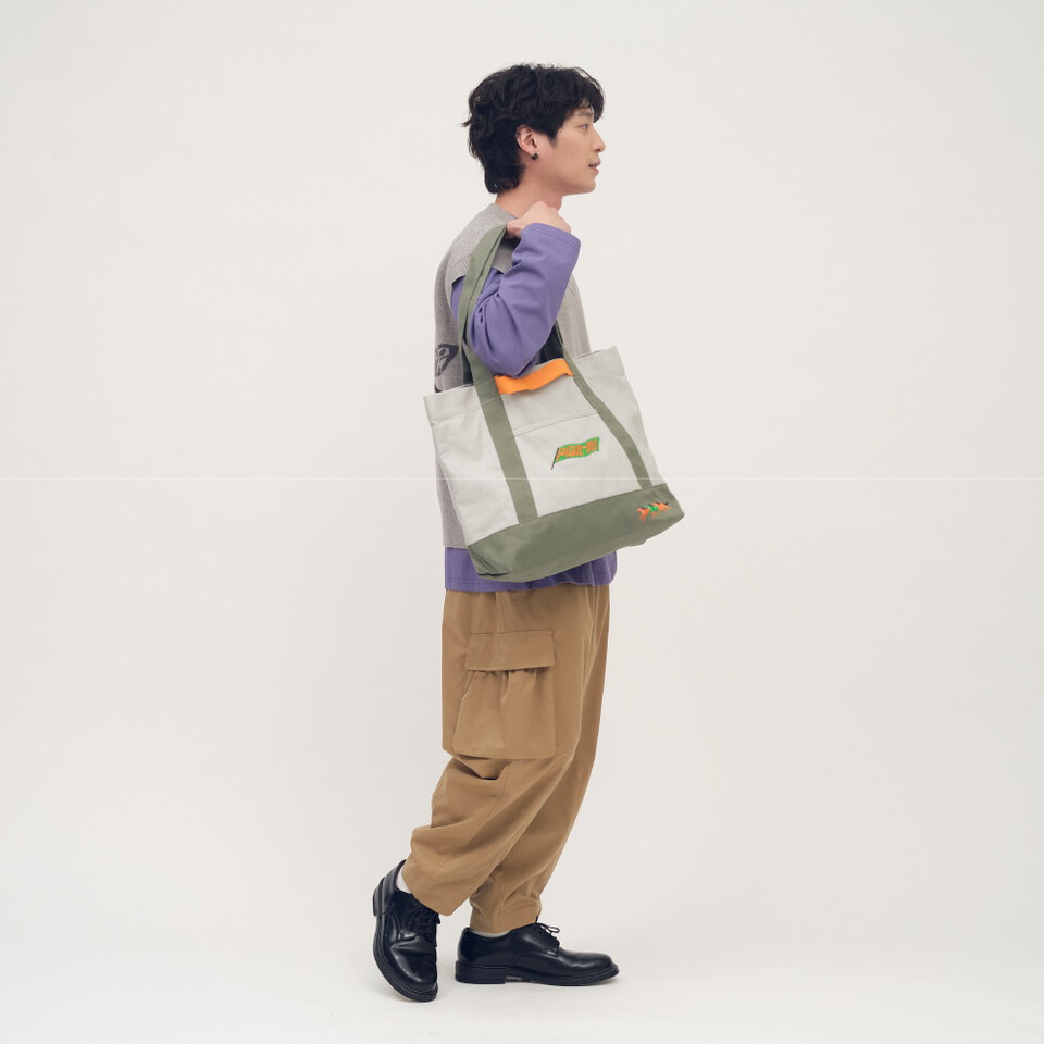 馬到成功拼色帆布包