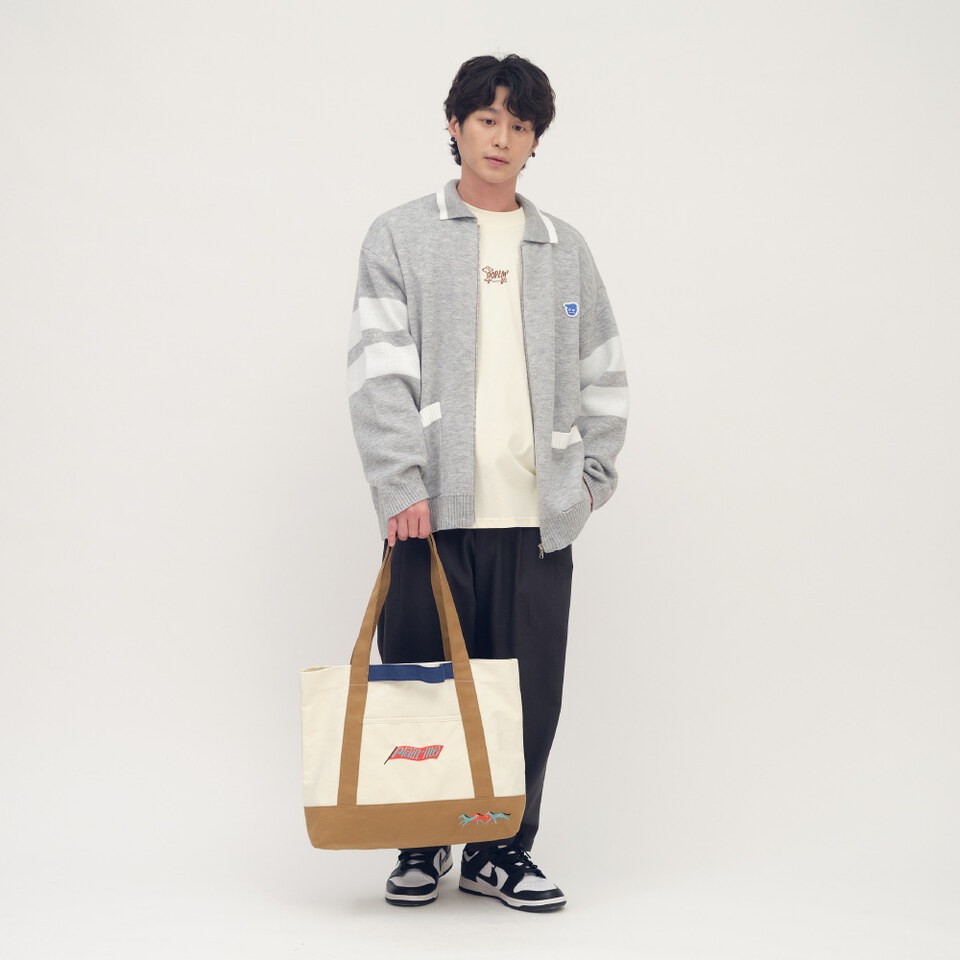 馬到成功拼色帆布包