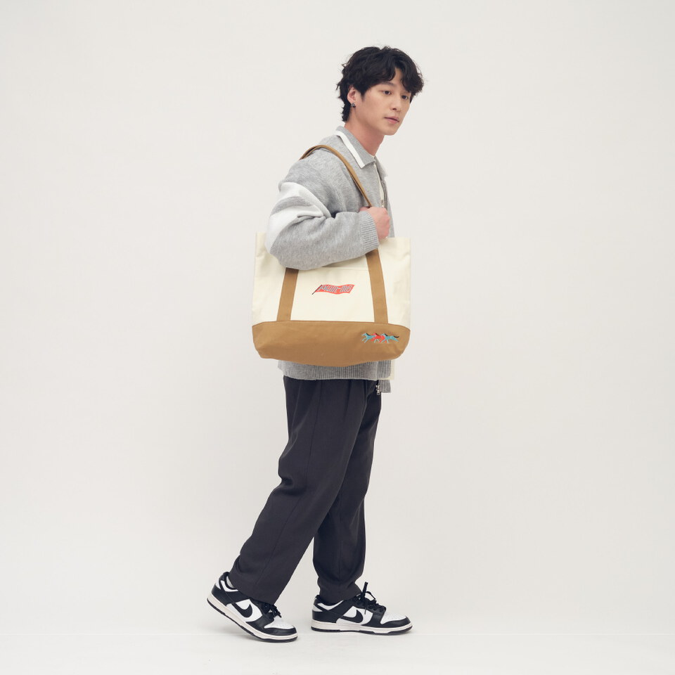 馬到成功拼色帆布包