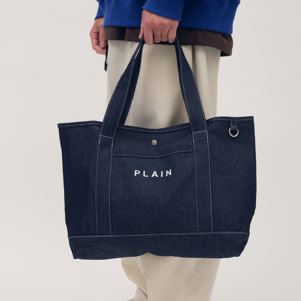 PLAIN 丹寧/帆布Tote包 (大)