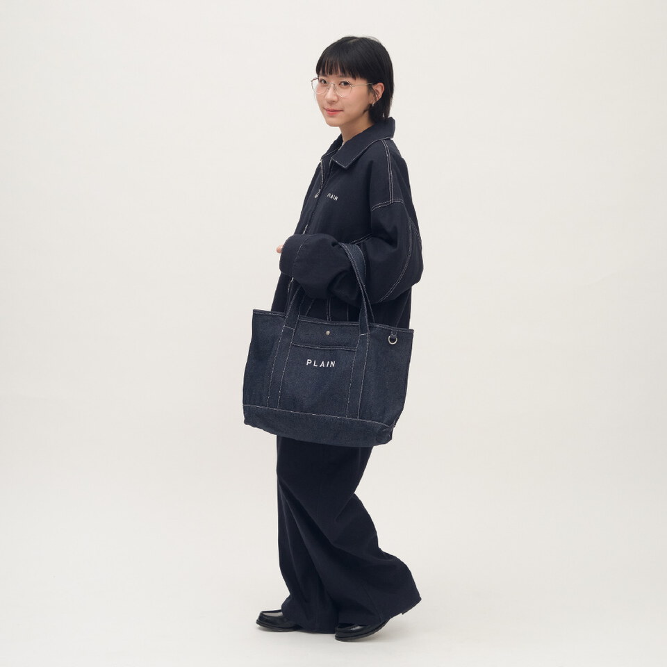 PLAIN 丹寧/帆布Tote包 (大)