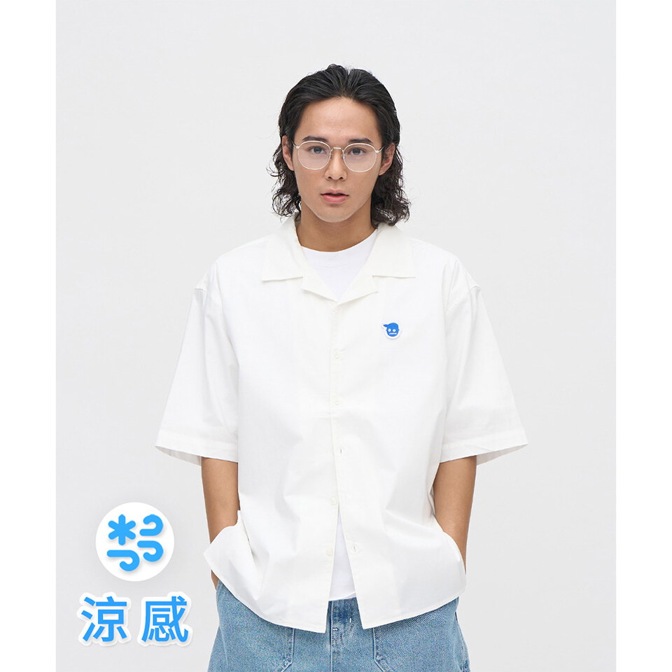 小P社長開領短袖襯衫