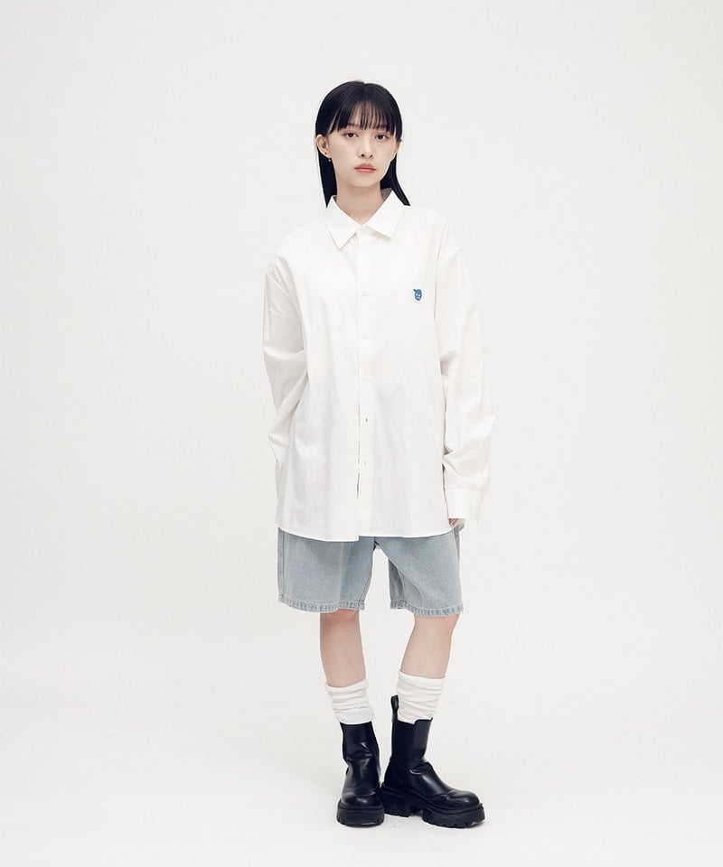 PLN3369-252 小P社長日常素面襯衫