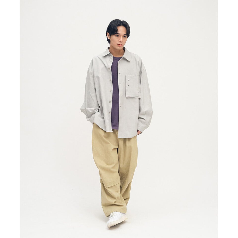 clip by clip OVERSIZE口袋牛津襯衫