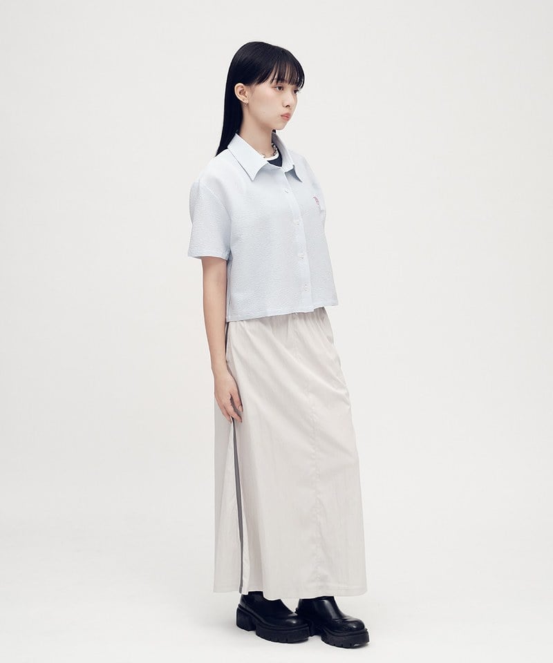 PLN3373-252 小P社長泡泡紗短袖襯衫
