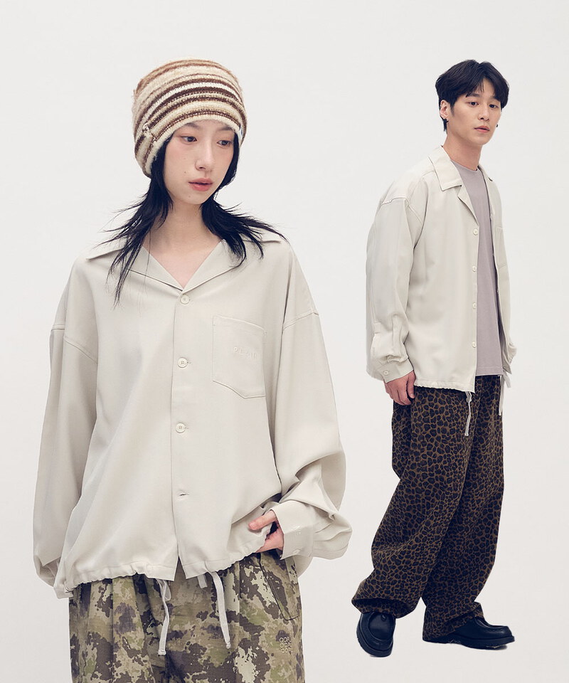 PLN3377B-252 【生日專屬優惠】PLAIN西料開領口袋襯衫