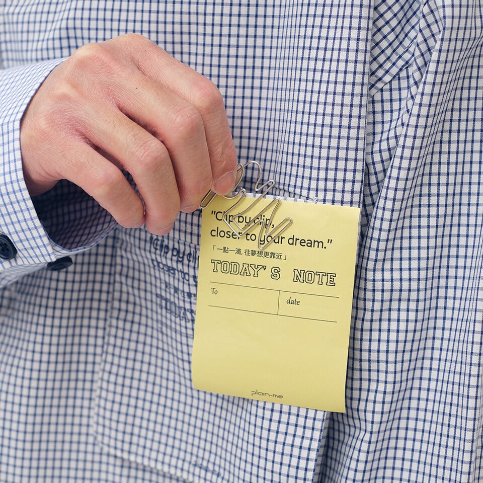 PLN3379-252 clip by clip 方格紙拼接襯衫