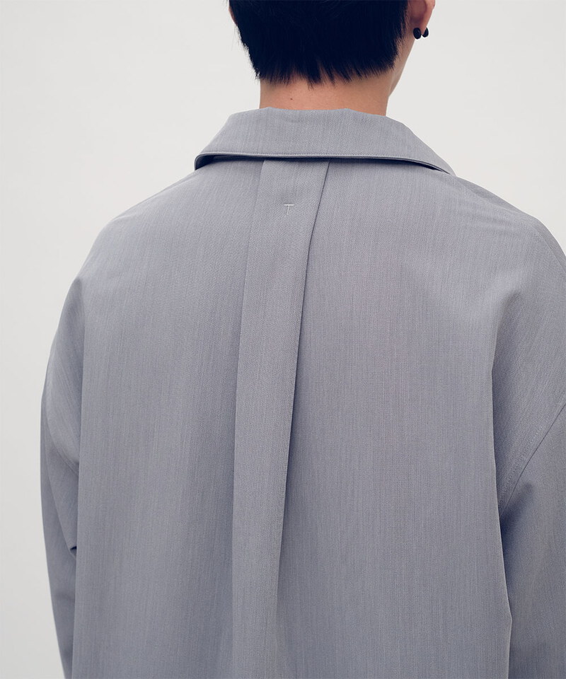 Timelly 多穿法垂墜感抗皺襯衫