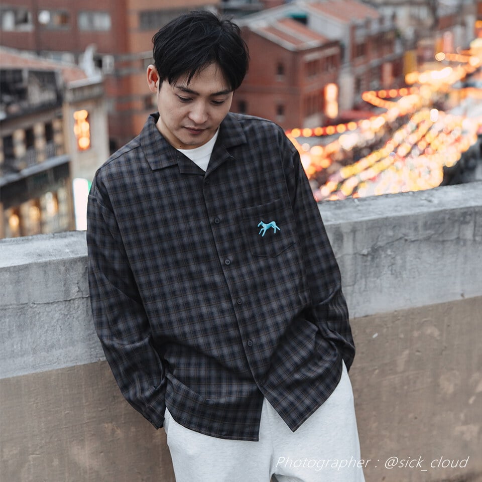 PLN3382-261 馬到成功寬鬆襯衫