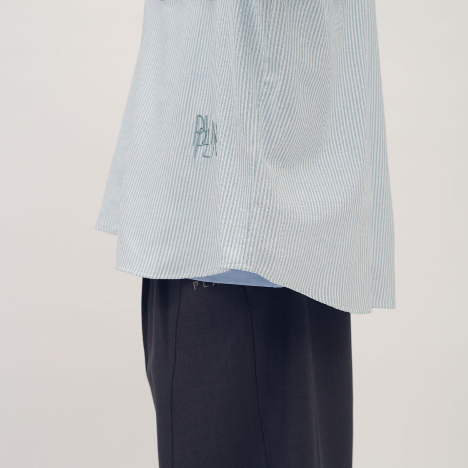 clip by clip OVERSIZE條紋牛津襯衫