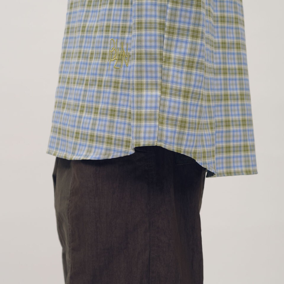 clip by clip OVERSIZE謎樣格紋襯衫