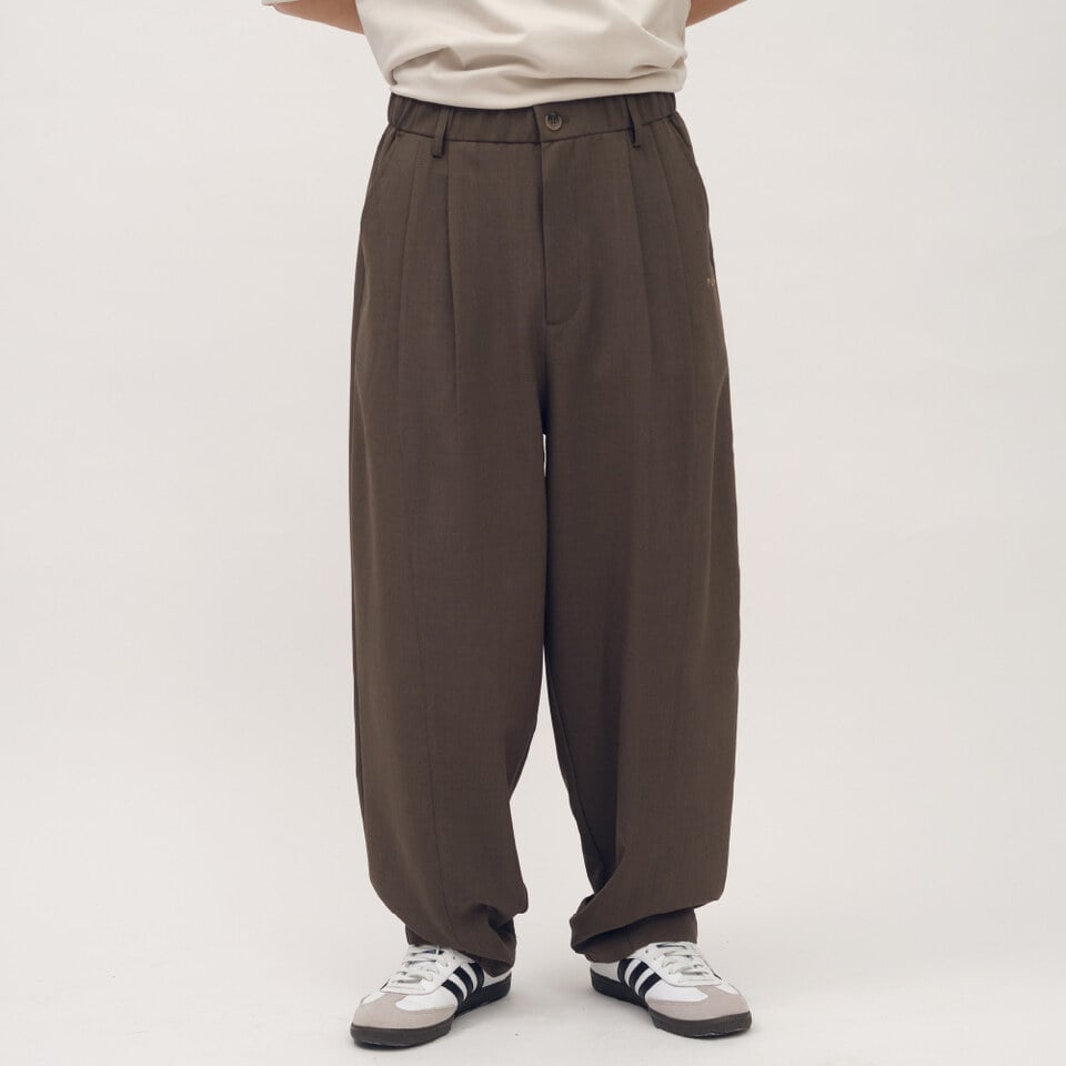 PLN3576-261 西料EASY剪裁錐形褲