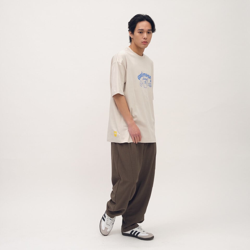 PLN3576-261 西料EASY剪裁錐形褲