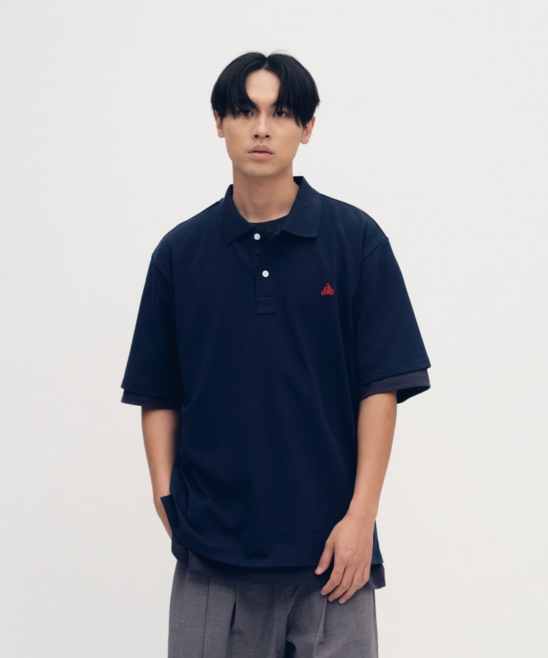 PLN3608-252 機車刺繡POLO衫