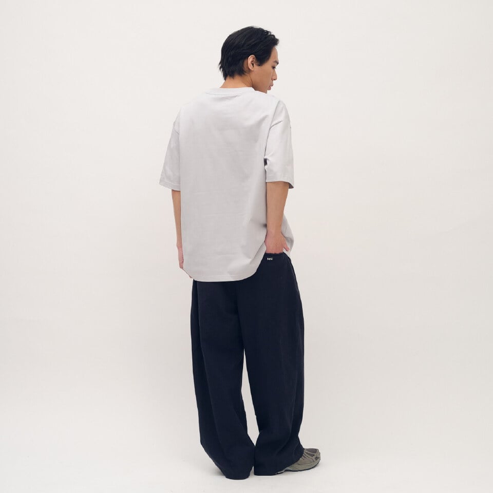 PLAIN刺繡經典直筒卡其褲