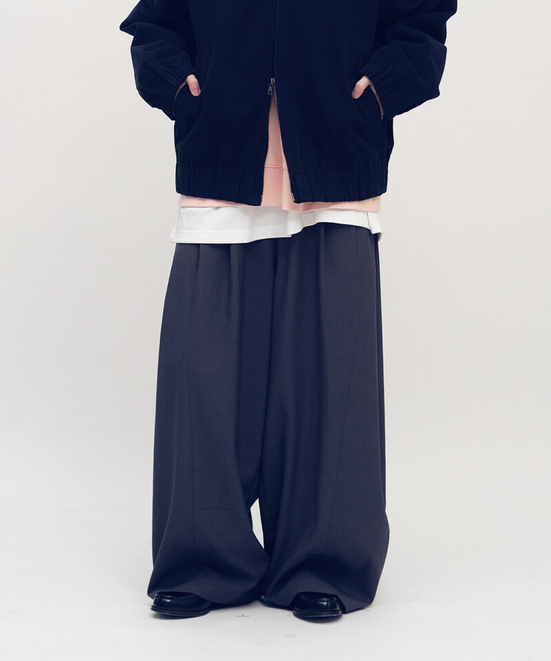 PLN4028-252 西料EASY燈籠寬褲