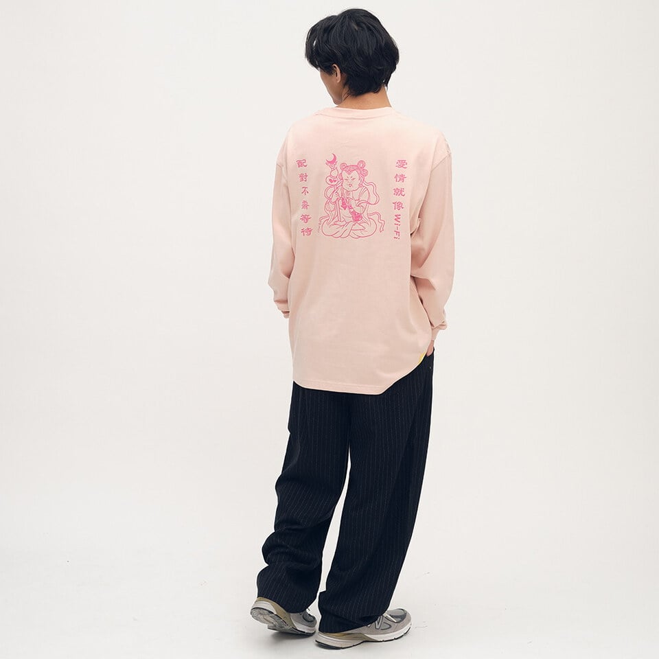 PLN4034-252 西料條紋闊腿褲