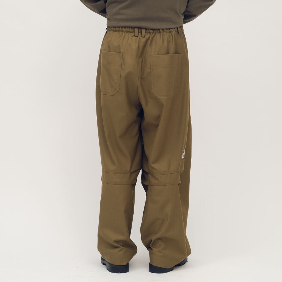 PLN4036-261 clip by clip 西料立體廓型長褲