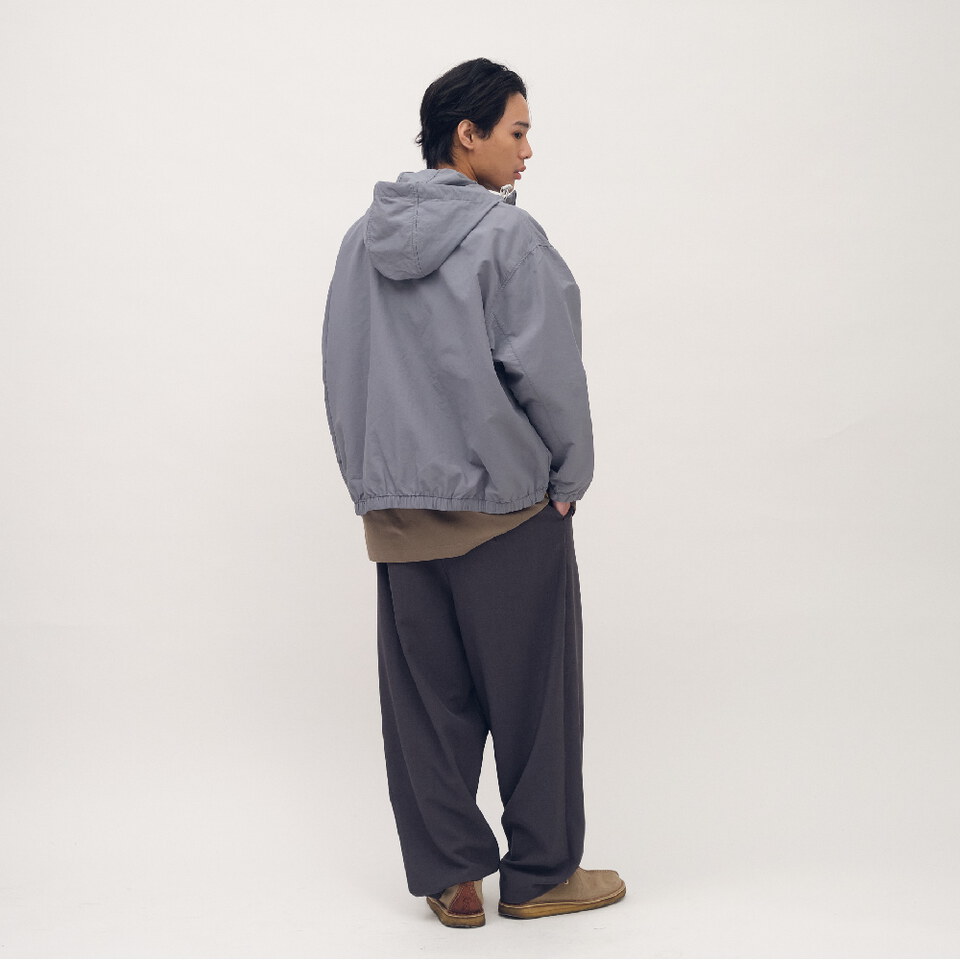 西料直筒打褶寬褲