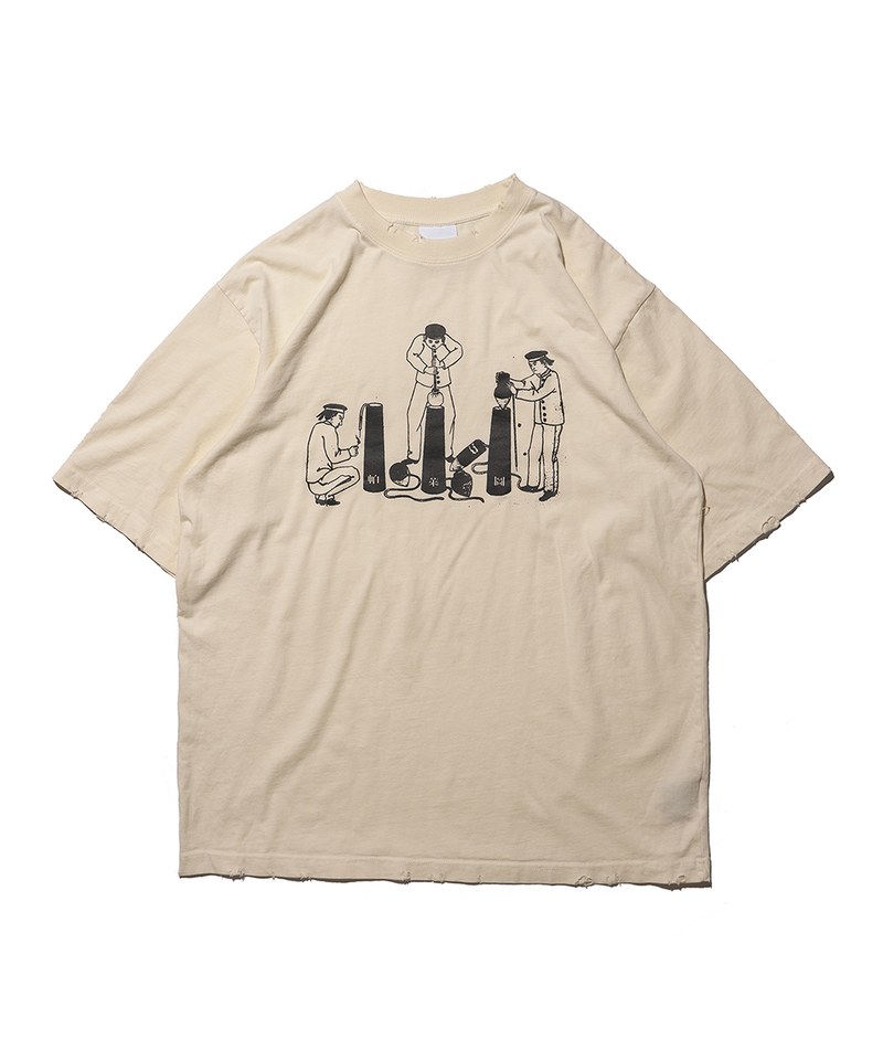 水洗破壞短TEE washed tee-02